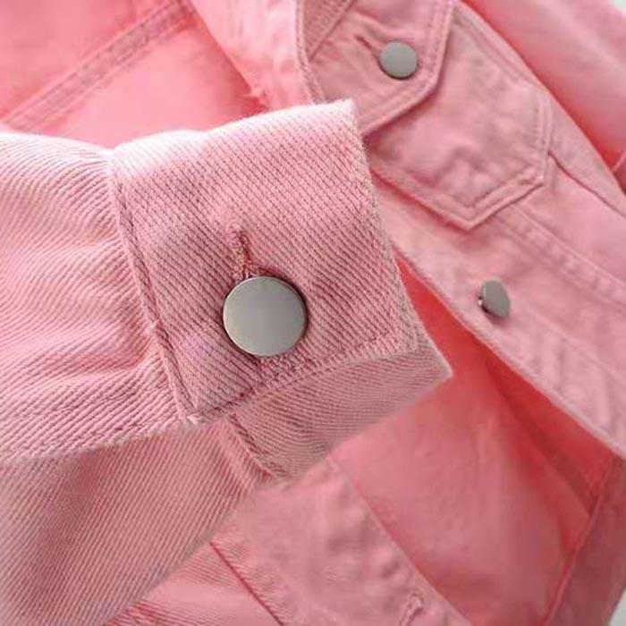 Spring New Color Denim Jacket Women's Short Korean Loose Long Sleeve Jacket Student Top