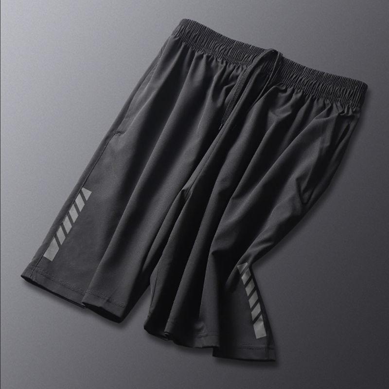 Sports Shorts Men's Running Summer Ice Silk Thin Quick-drying Basketball Loose Fitness Plus Size Casual Five-point Pants