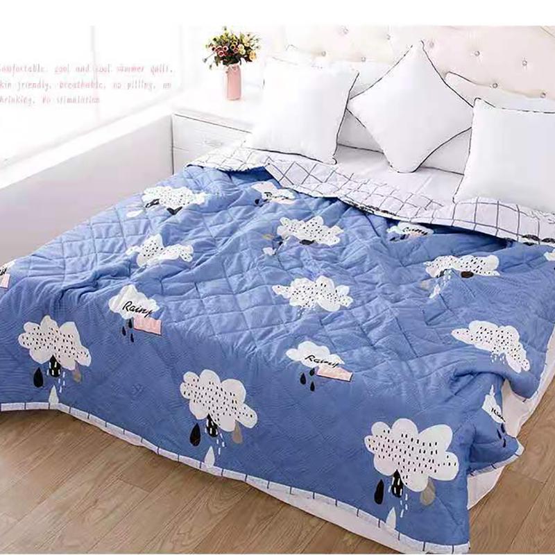 Summer Skin-friendly Thin Air Conditioning Quilt Single Double Summer Cool Quilt Washable and Machine Washable Student Dormitory Quilt