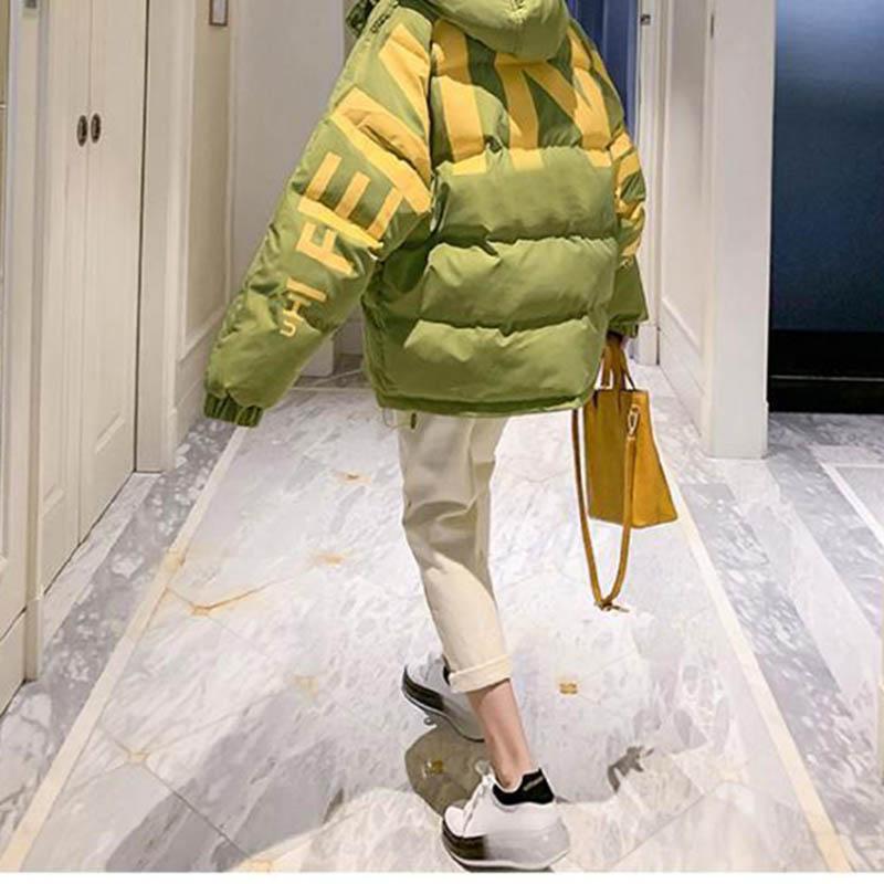 Down Padded Jacket Women's Winter Mid-length Loose Student Cotton-padded Bread Coat