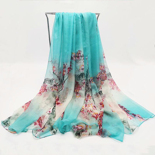 Women Scarf Printing Long Chiffon Soft Wrap Scarf Ladies Shawl Scarves Accesorios