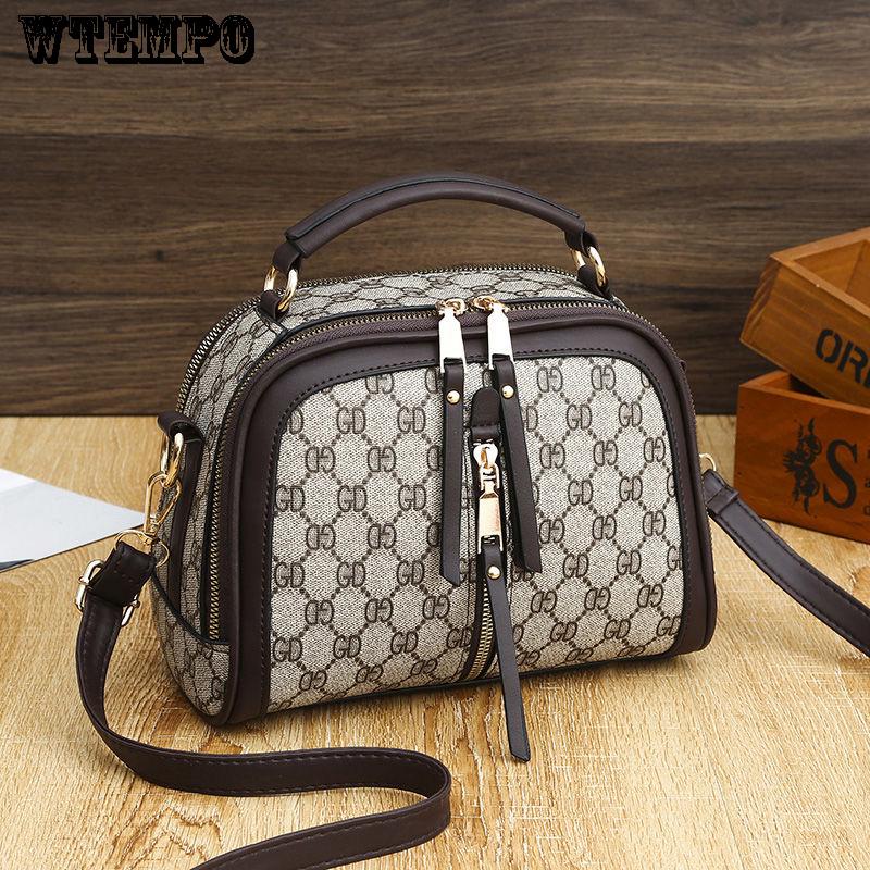 Brand Women's bag summer retro fashion wild casual shoulder messenger bag leather texture bag