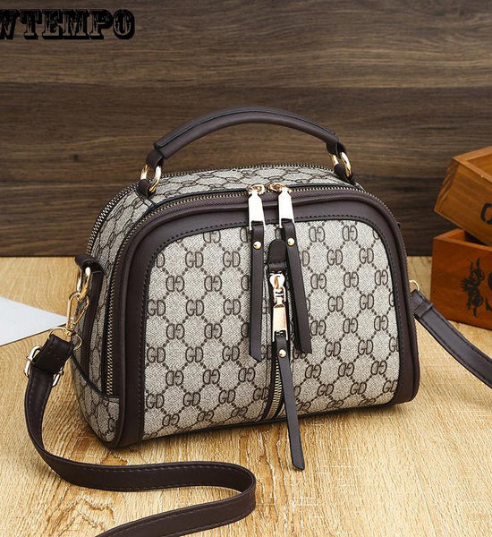 Brand Women's bag summer retro fashion wild casual shoulder messenger bag leather texture bag