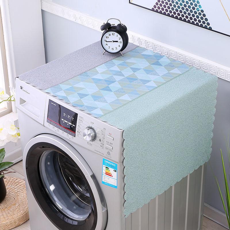 Drum Washing Machine Cover Washing Machine Waterproof Cover Cloth Double Door Refrigerator Cover Towel Household Washing Machine Dust Cover Cloth