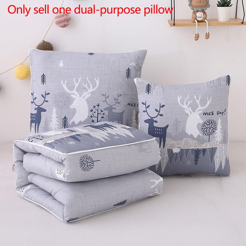 Dual-purpose Pillow Variable Quilt Home Sofa Pillow Soft and Relaxing Artifact Car Waist Pillow