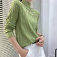 Autumn Winter Women Stretch Pleated Slim Knit Sweater All-match Thin Bottoming Shirt Top High Neck Pullover Jumper