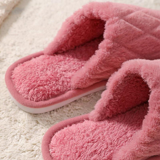 Man slippers indoor women's slippers Warm Indoors Anti-slip Winter House Shoes Bedroom Slippers Warm Winter Cotton Slippers