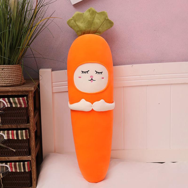 Lovely Carrot Plush Toy Soft Long Plush Doll Sleeping Pillow Cute Kids Birthday Present Funny Stuffed Doll