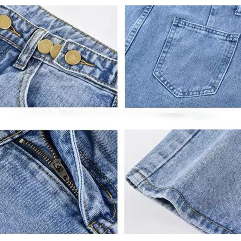 Denim Shorts Women's Summer High Waist A-line Was Thin and Loose All-match Wide-leg Pants Women's Denim Shorts Can Be Worn Outdoors