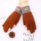 Women's Winter Gloves Warm Thick Touch Screen Half-finger Knitted Woolen Show Two Fingers Working Driving Office Gloves Fingerless Mittens