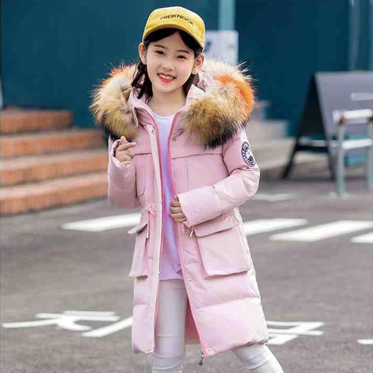 Winter Girl's Cotton Padded Jacket Fashion Korean Down Children's Cotton Padded Jacket