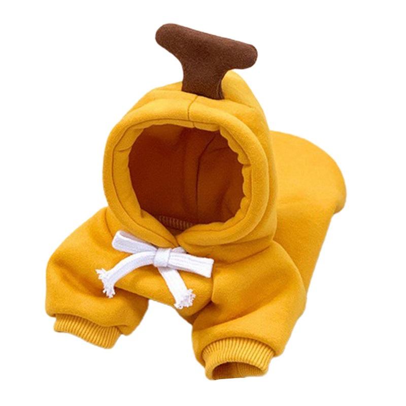 Dog's Winter Clothes Cute Fruit Dog Coat Hoodies Pet Dogs Costume Jacket Carrot Banana Fog Puppy Drawstring Hoodie Pet Warm Clothing Jumpsuit Outwear