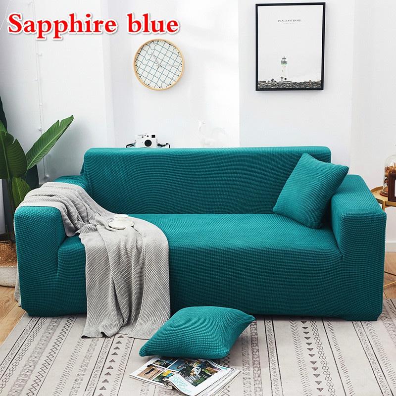 1/2/3/4 Seaters Elastic Universal Sofa Cover Knitted Thicken Stretch Slipcovers for Living Room Couch Cover Armchair