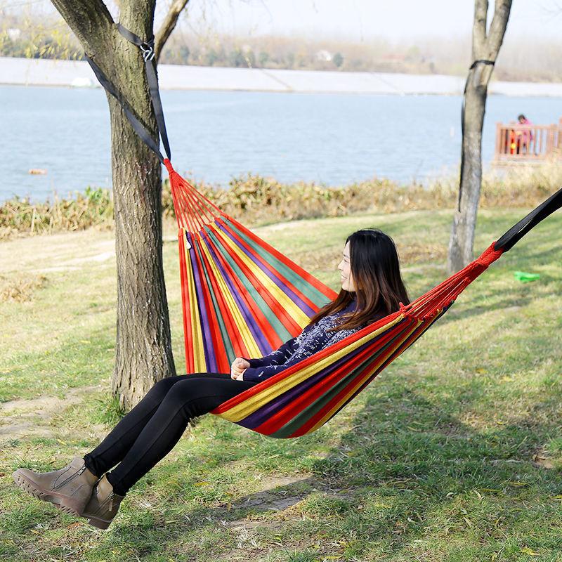 Hammock Outdoor Courtyard Single Swing Chair Adult Swing Indoor Anti-rollover