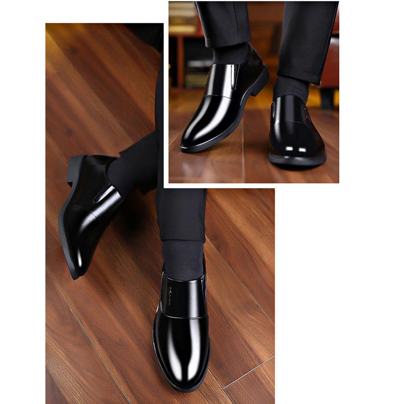 Men's Shoes Spring and Summer Casual Single Shoes Business Formal Wear Leather Shoes Casual Men's Korean Single Shoes Wedding Shoes