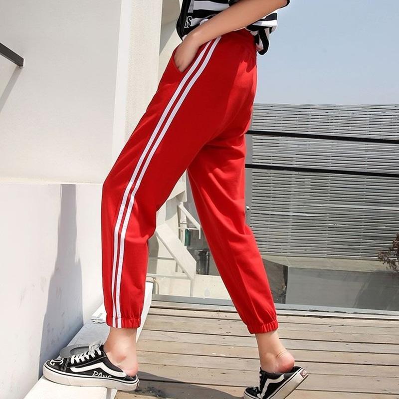 Ice Silk Cotton Sweatpants Spring and Summer Female Students Korean Version of Loose Wild Thin Casual Nine-point Harlan Pants