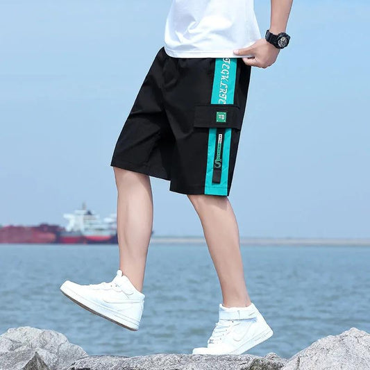 Summer Men's Shorts Five-point Pants Trendy Male Youth Student Casual Pants Men's Loose Sports Casual Pants