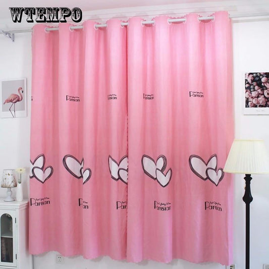 2pcs Short Half Curtain Blackout Simple Bedroom Short Window Rental House Curtain