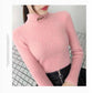 Autumn and Winter Mohair Sweater Short Slim-fit Inner Top Half High Collar Fashion Women's Bottoming Shirt