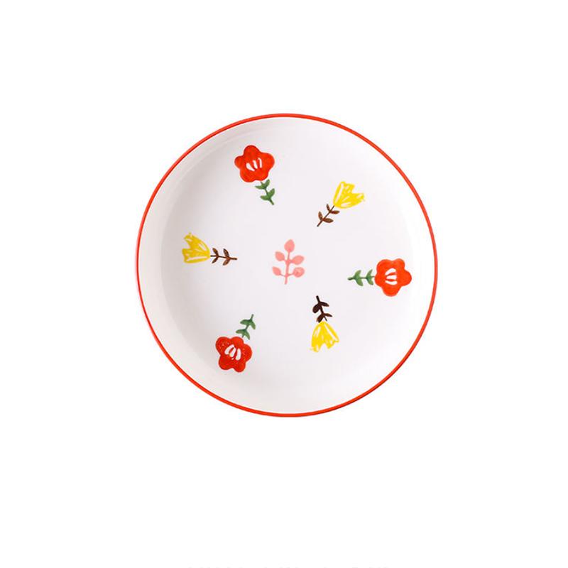 Girl's Cabbage Plate Ceramic Cute Creative Dish Cooking Porcelain Dish Household Dish