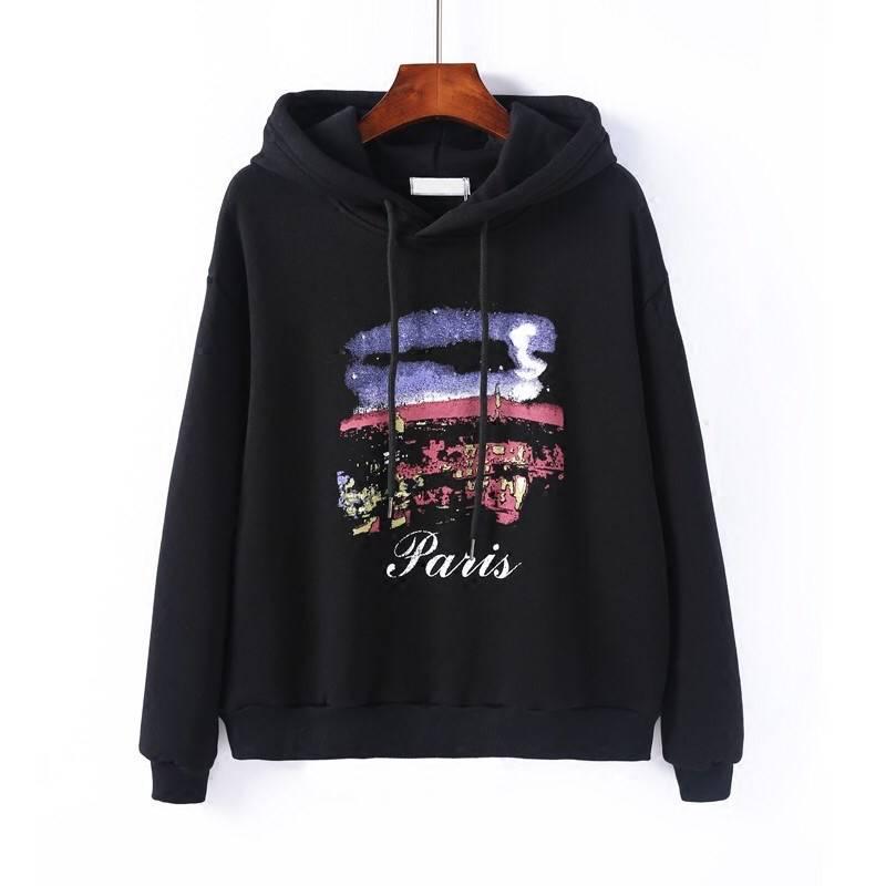 Hooded tops autumn and winter sweater cotton women's sweatshirt wild large size long sleeve warm