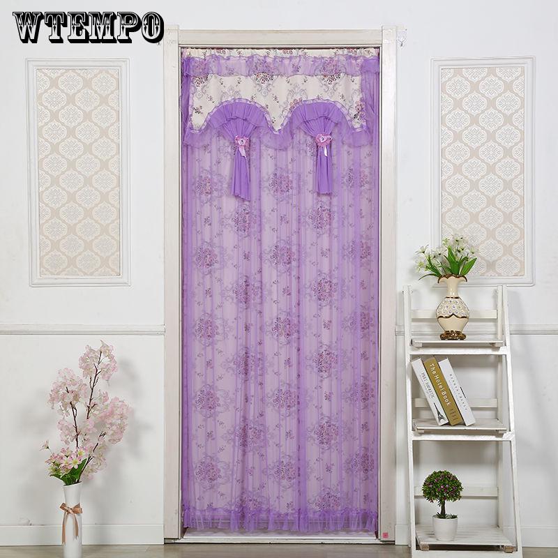 WTEMPO lace fashion Cloth curtains mosquito screen curtain bedroom lace encryption curtain