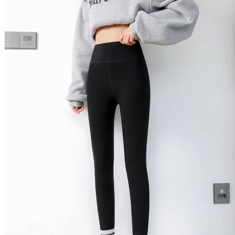 Autumn and Winter German Velvet Self-heating Leggings Plus Velvet Thickened Warm Pants Women's Inner Wear Tight Long Trousers Tide