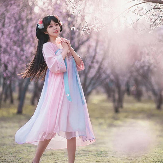 Original Hanfu Han Element Improved Daily Dress Summer Chinese Style Summer