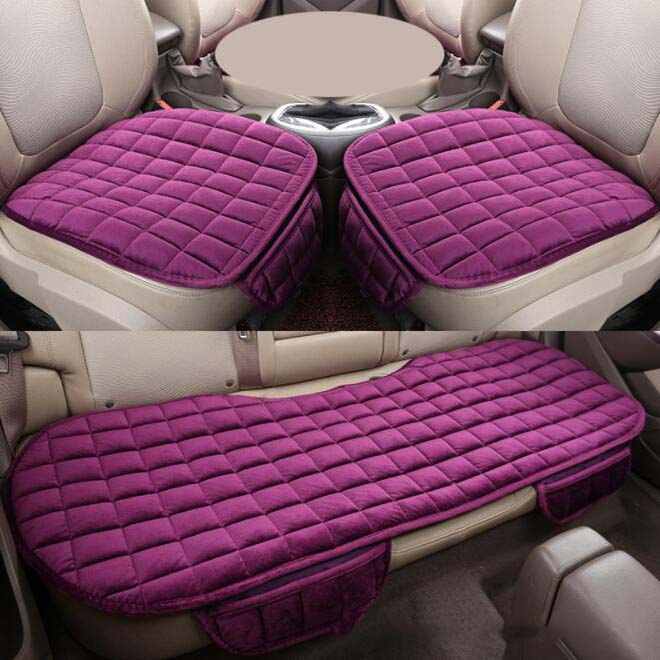 Car Seat Covers Full Set Warm Plush for Winter Auto Chairs Cover Pad Ass Protection Cushion Car Interior Accessories