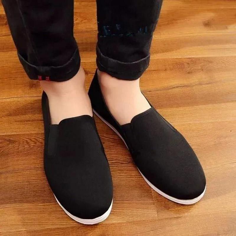 Autumn and Winter Cotton Shoes Plus Velvet Thickened Men's and Women's Non-slip Soft Bottom Wear-resistant Cloth Shoes