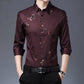 Men's Long-sleeved Business Casual Shirts Middle-aged and Young Non-iron Slim-fit Thin-inch Shirt