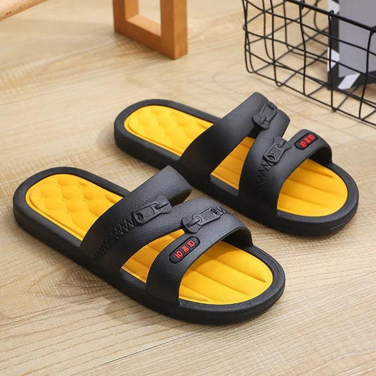 Men's Slippers Summer Wear Personalized Flip-flops Thick Bottom Beach Slippers Home One Word Sandals Outdoor Slippers