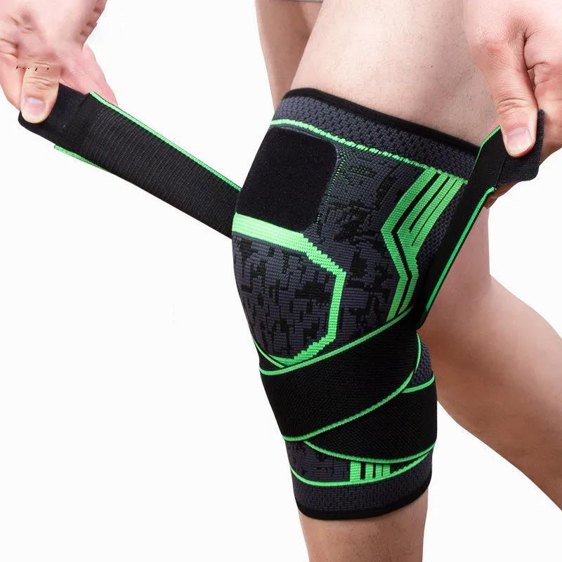 A Pair of Professional Knee Pads Sports Men and Women Running Fitness Basketball Meniscus Professional Squat Knee Protector Leg Guard Joints