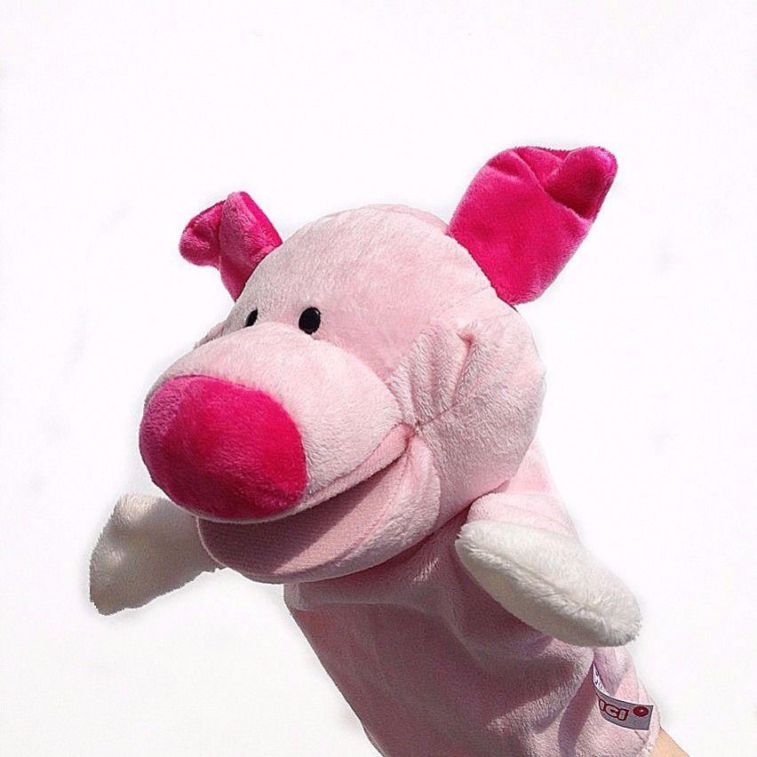 Lovely Delicate Baby Child Little Animal Glove Puppet Finger Sack Plush Toy Open Mouth Parent Child Interactive Glove Doll