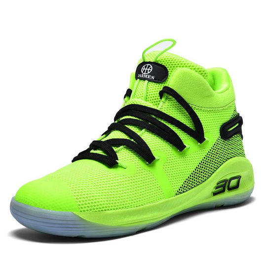 Men High-top Basketball Shoes Sneakers Non-slip Lightweight Breathable Running Shoes Tactical Boots