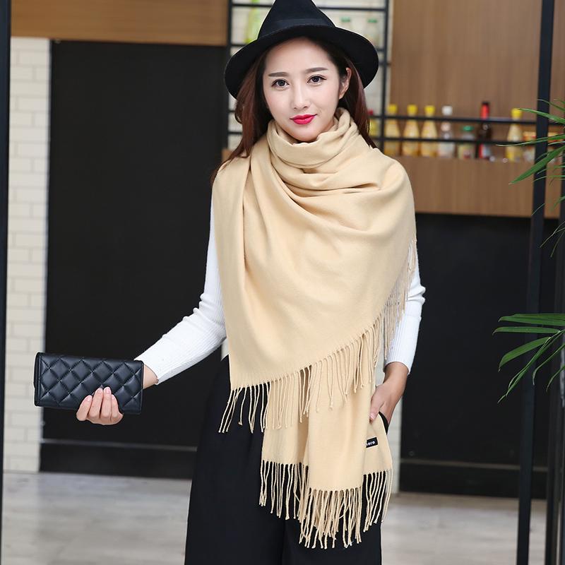 Women Scarf Cashmere Scarves Ladies Thicken Shawl Wrap Autumn Winter Pashmina Unisex Scarf