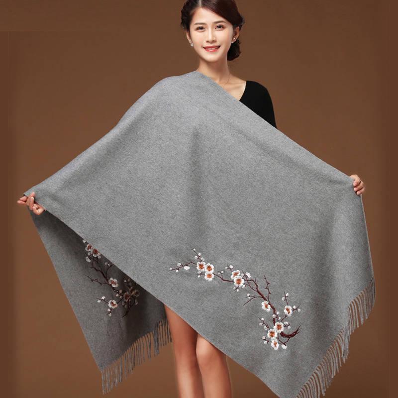 Women Fashion Accessories Elegant Printing Scarf Imitation Cashmere Warm Shawl