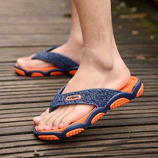 Summer Men's Large Size Slippers Fashion Casual Beach Shoes Outdoor Flip-flops 39-45