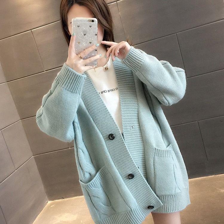 Elegant Women Cardigans Casual V-Neck Knitted Women Sweaters Slim Autumn Winter Clothes Jersey Mujer