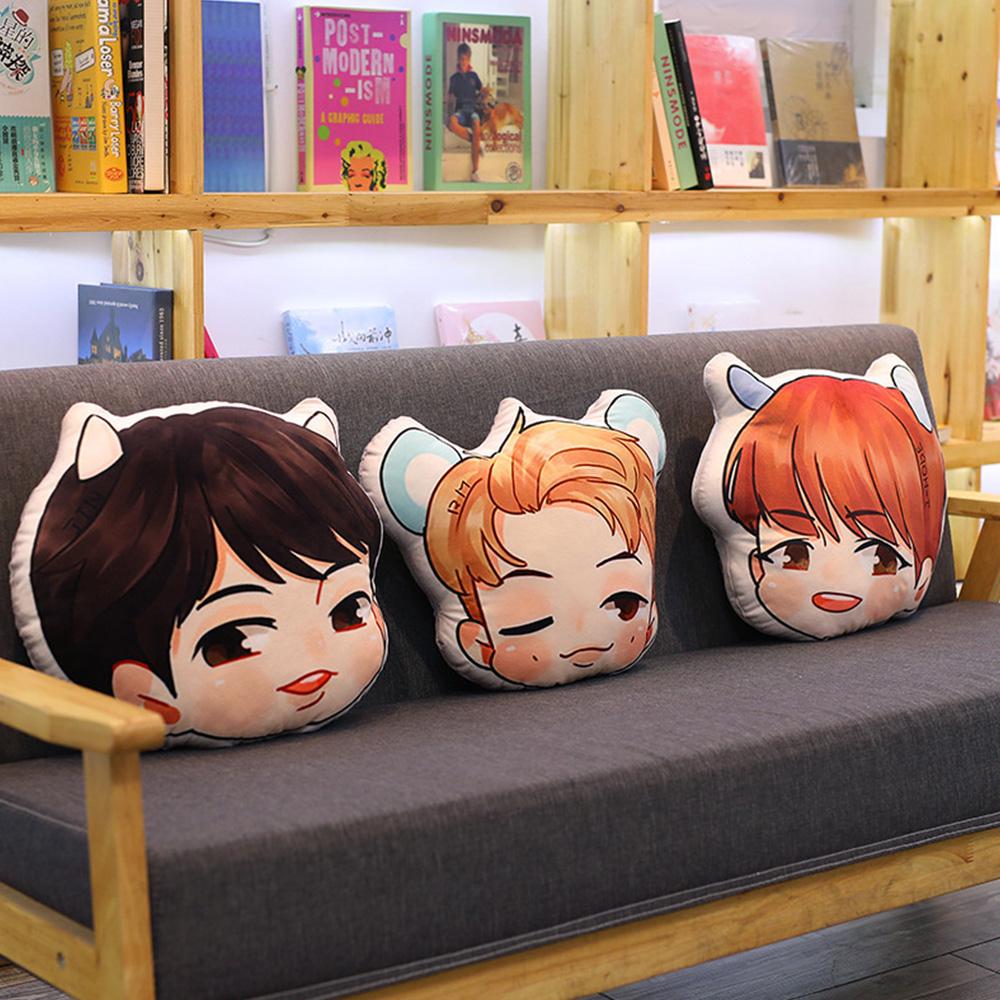 Bangtan Boys Pillow BTS K-Pop Pillowcase Furniture Decoration Face Yourself Cushion Pillow Throw