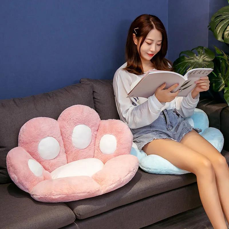 Cartoon Animal Sofa Bear Paw Half  Surround Cushion Office Soft Cushion Home Bedroom Living Room Balcony Relax Lounge Furniture