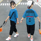 Boys' Suits Summer Clothes Children's Clothes Boys' Short-sleeved T-shirt Clothes Elementary School Suits