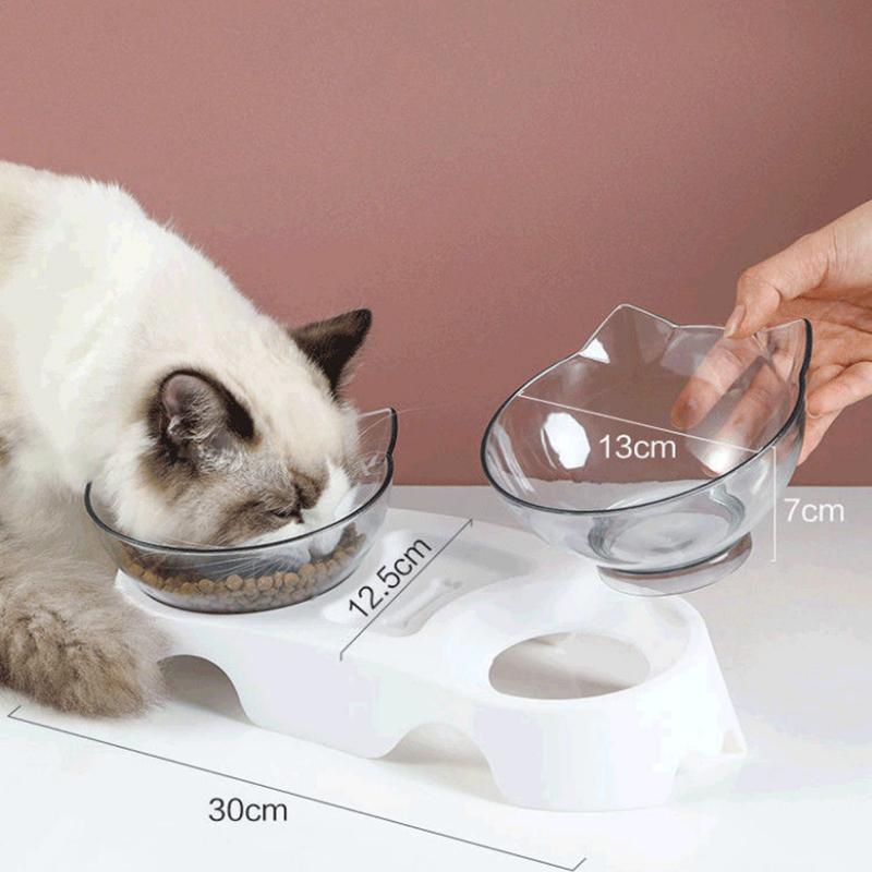 Non-Slip Double Cat Bowl Dog Bowl With Stand Pet Feeding Cat Water Bowl For Cats Food Pet Bowls For Dogs Feeder Product Supplies