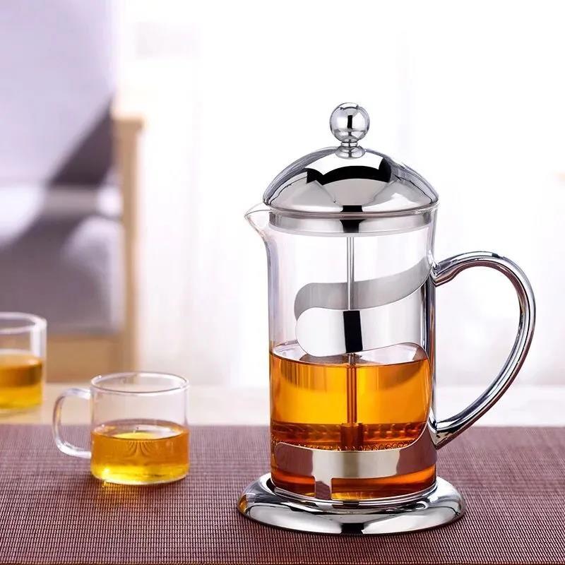 French Press Coffee/tea Brewer Coffee Pot Coffee Maker Kettle Glass Thermos Stainless Steel 1000ML for Coffee Drinkware Capacity