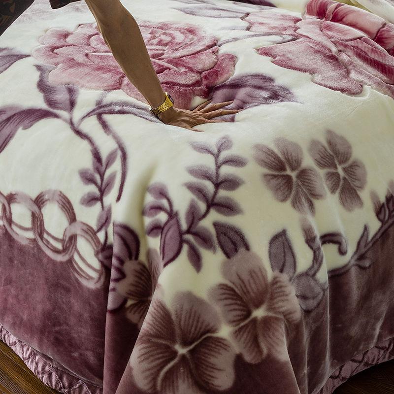 Double-layer Thickening Plus Velvet To Keep Warm and Breathable Winter Blankets Super Soft and Fluffy Heavy Warm Flannel Blanket Coral Fleece Sheets