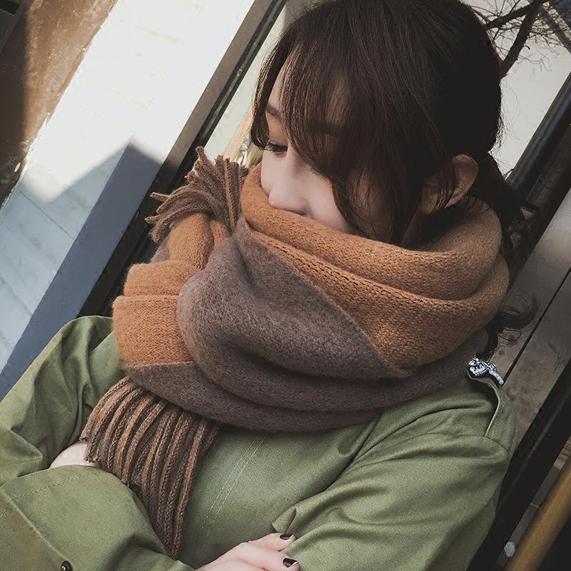 Women Cashmere Scarves with Tassel Soft Warm Lady Girls Wraps Long Scarf Female Shawl