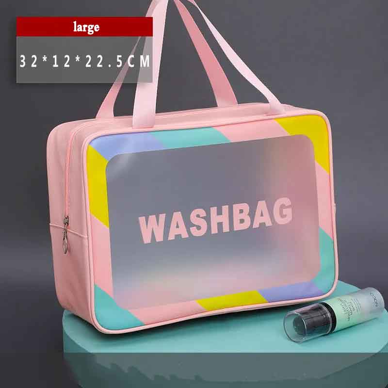 Cosmetic Bag Portable Fitness Waterproof Cosmetic Storage Bag Wash Bath Portable Travel Large Capacity