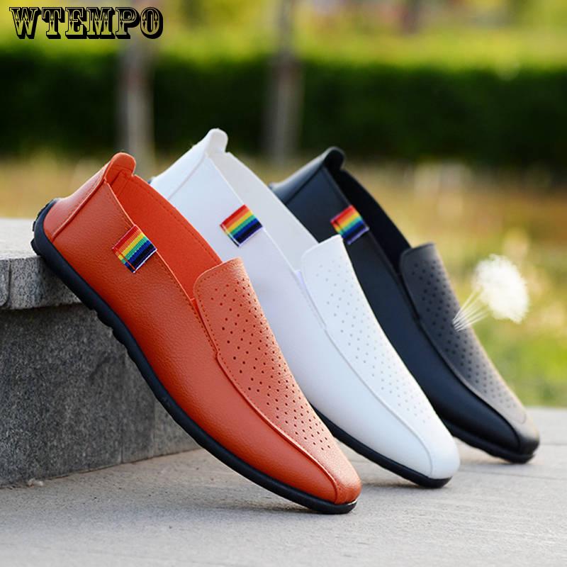 Oxfords Leather Men Shoes Fashion Casual Pointed Top Formal Business Male Wedding Dress Flats