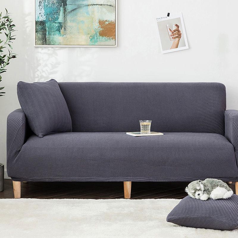 Skin-friendly Sofa Cover Elastic Non-slip L-shaped Sectional Living Room Sofa Cover Can Be Machine Washed Without Wrinkle