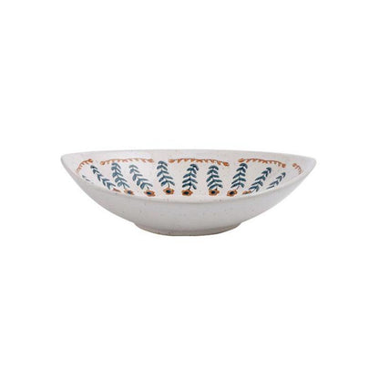 Creative Tableware Household Bowls and Plates Set Ceramic Plates Retro Literary Dishes Japanese-style Noodle Bowls Fish Dishes